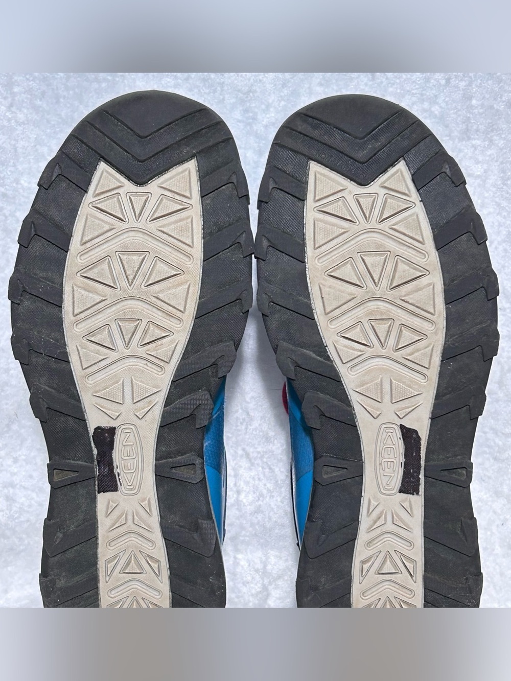 Keen Youth Blue Wanduro Waterproof Bungee Lace Hiking Trail Boots Shoes SZ US 6 - Picture 9 of 16